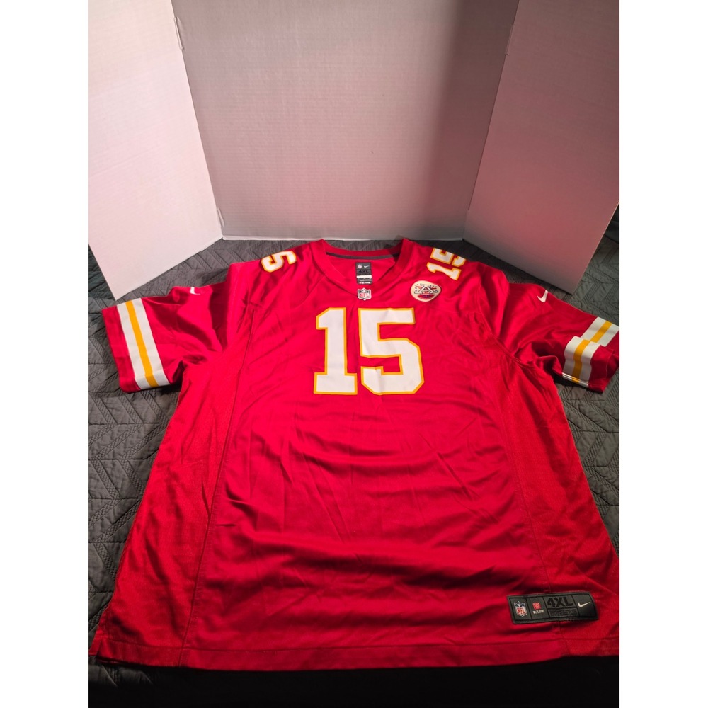 Nike NFL Kansas City Chiefs Patrick Mahomes 15 Jersey Red Mens 4XL